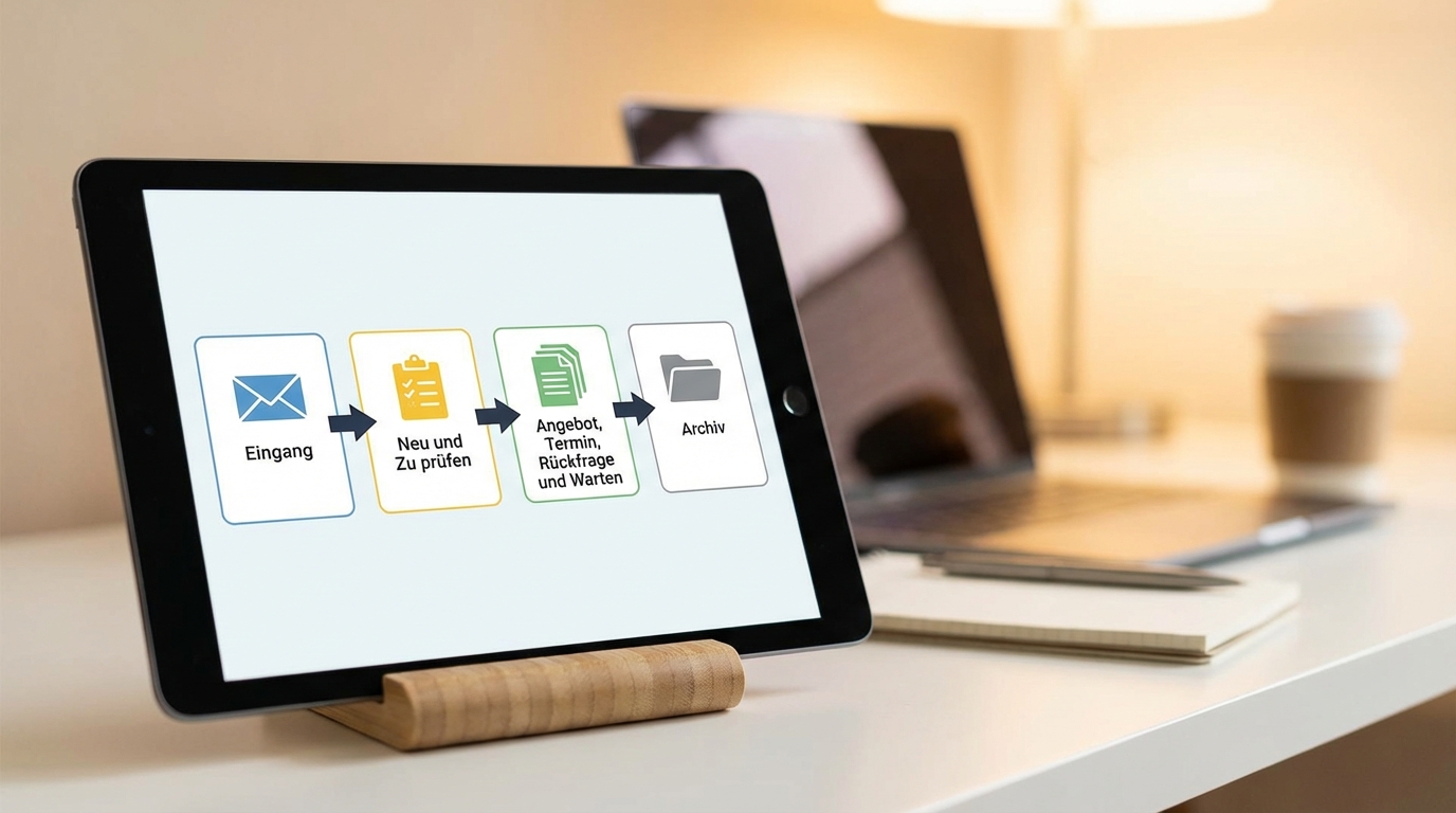 E-Mail-Workflow für Handwerker mit Sortieren und Archivieren