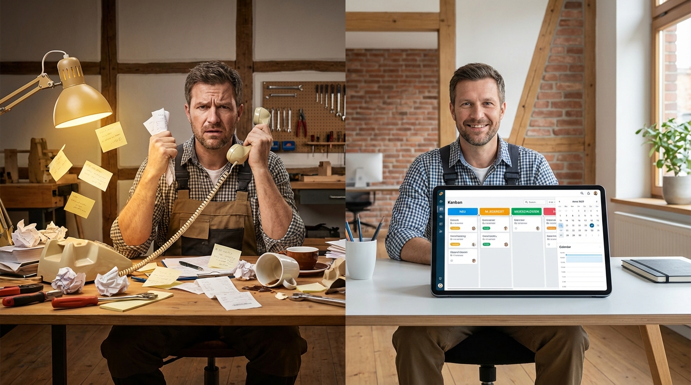 Auftragsmanagement im Handwerk. Von analoger Zettelwirtschaft zur digitalen Auftragsverwaltung