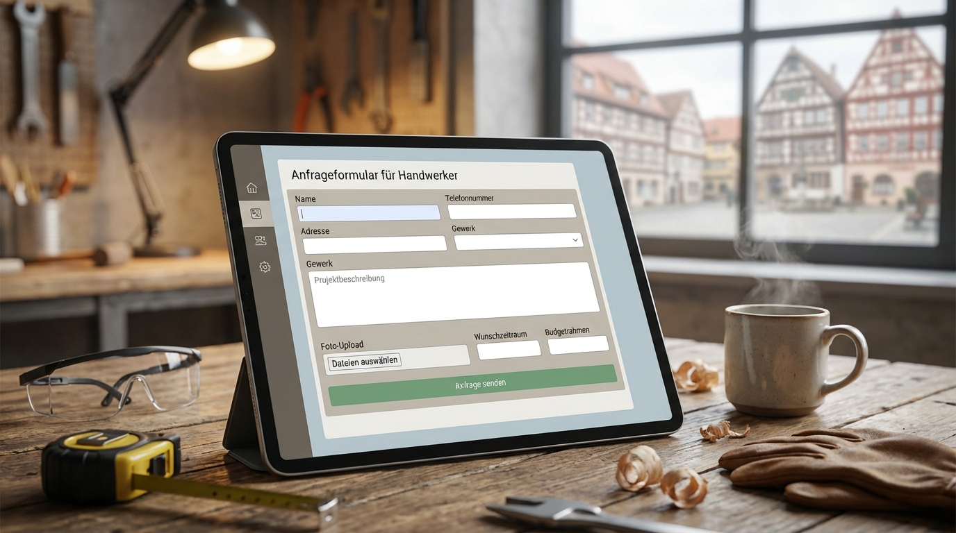 Strukturierte Kundenanfrage als Basis für einen digitalen Handwerksbetrieb