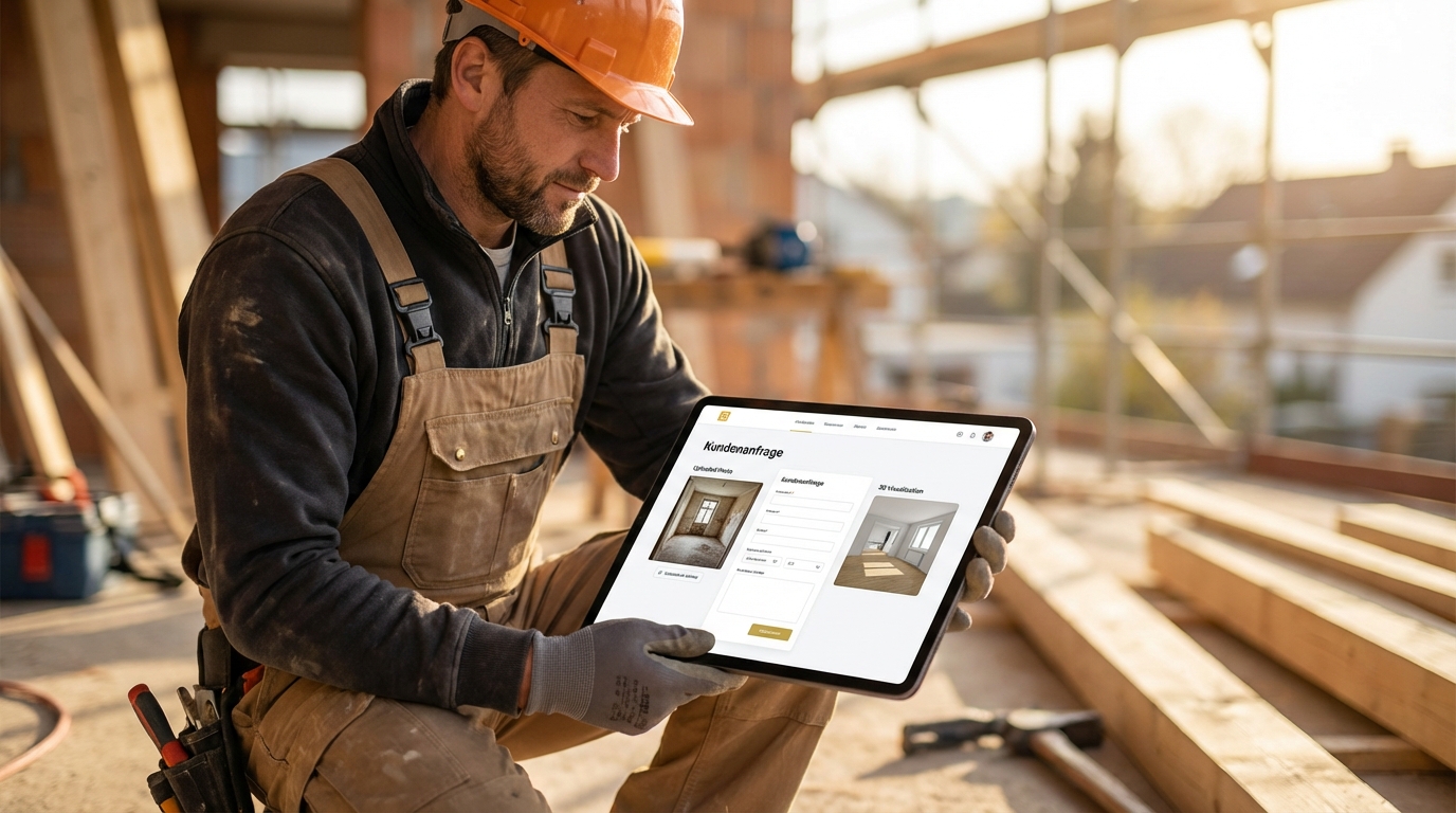 Raumvisualisierung im Handwerk direkt an der Kundenanfrage