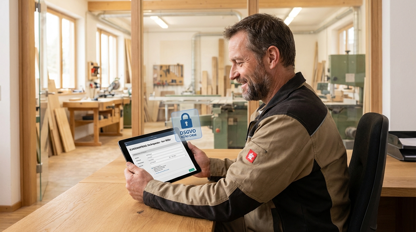 DSGVO und KI im Handwerk: Anfragedaten sicher verarbeiten